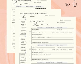 Mental Health Session Note Template