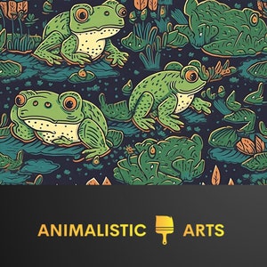 Frosch Muster Digitales Muster Seamless Pattern