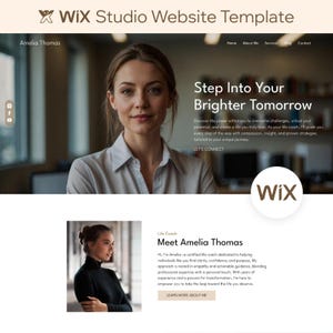 Life Coach Wix Template Coaching Wix Website Template Coaching Website Sales Page Template Wix Blog Therapist Website Boho Site for Coaches