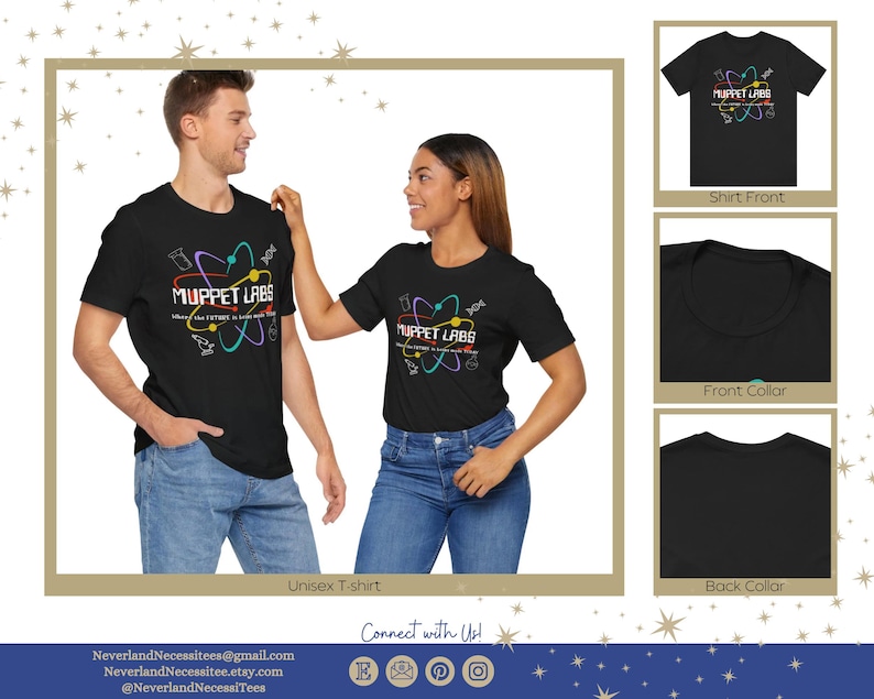 Science Mupp35 Muppet Show Bunsen & Beaker Shirt – Disney Science Muppet Labs Tee ...
