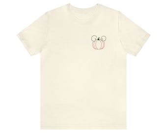 Subtle Disney Pumpkin Unisex Short Sleeve Tee