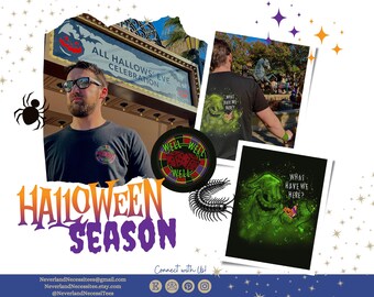Erwachsenes Oogie Halloween T-shirt | Unisex Kurzarm T-Shirt | Disney Park Halloween T-Shirt