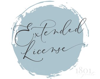 Graphic Extended Commercial License: 1801Prints, Up to 5,000 Prints