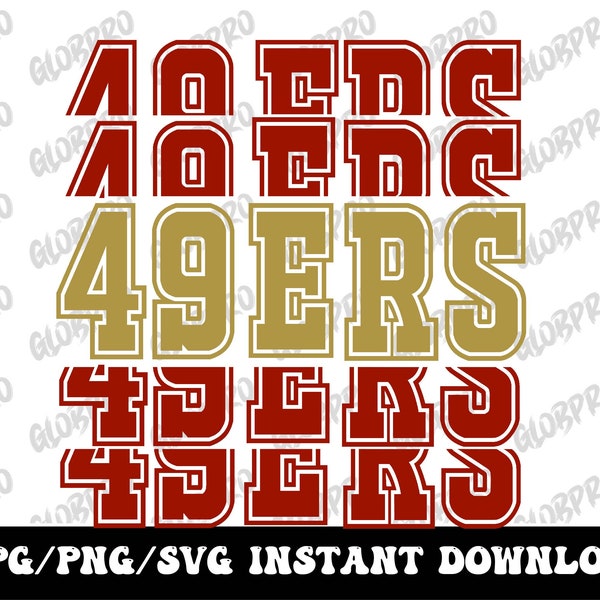 49 ers football PNG 49 ers football Sweatshirt design Football png Vintage Saints Tee 49 ers football SVG