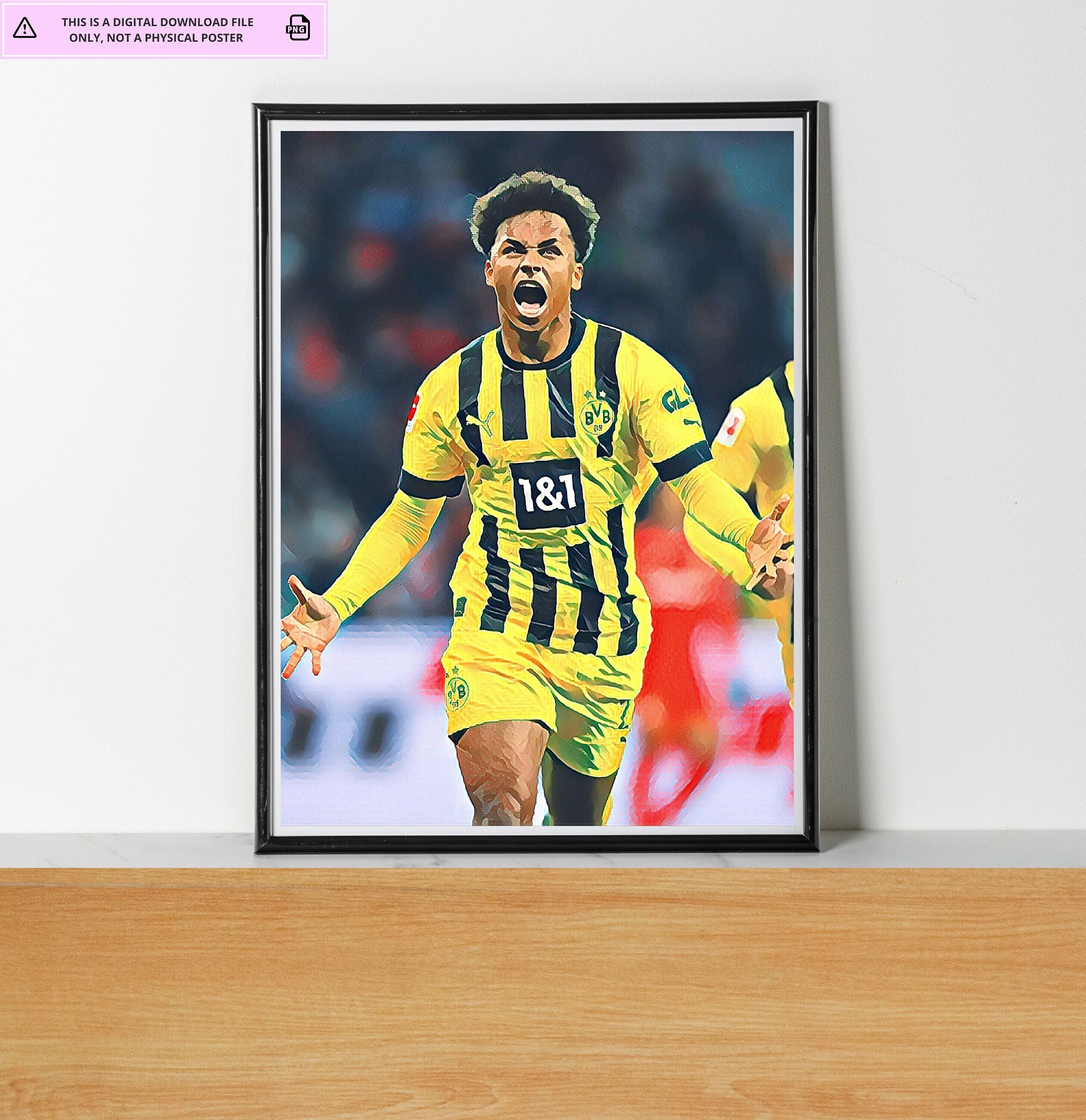 Haaland Dortmund Art - Etsy