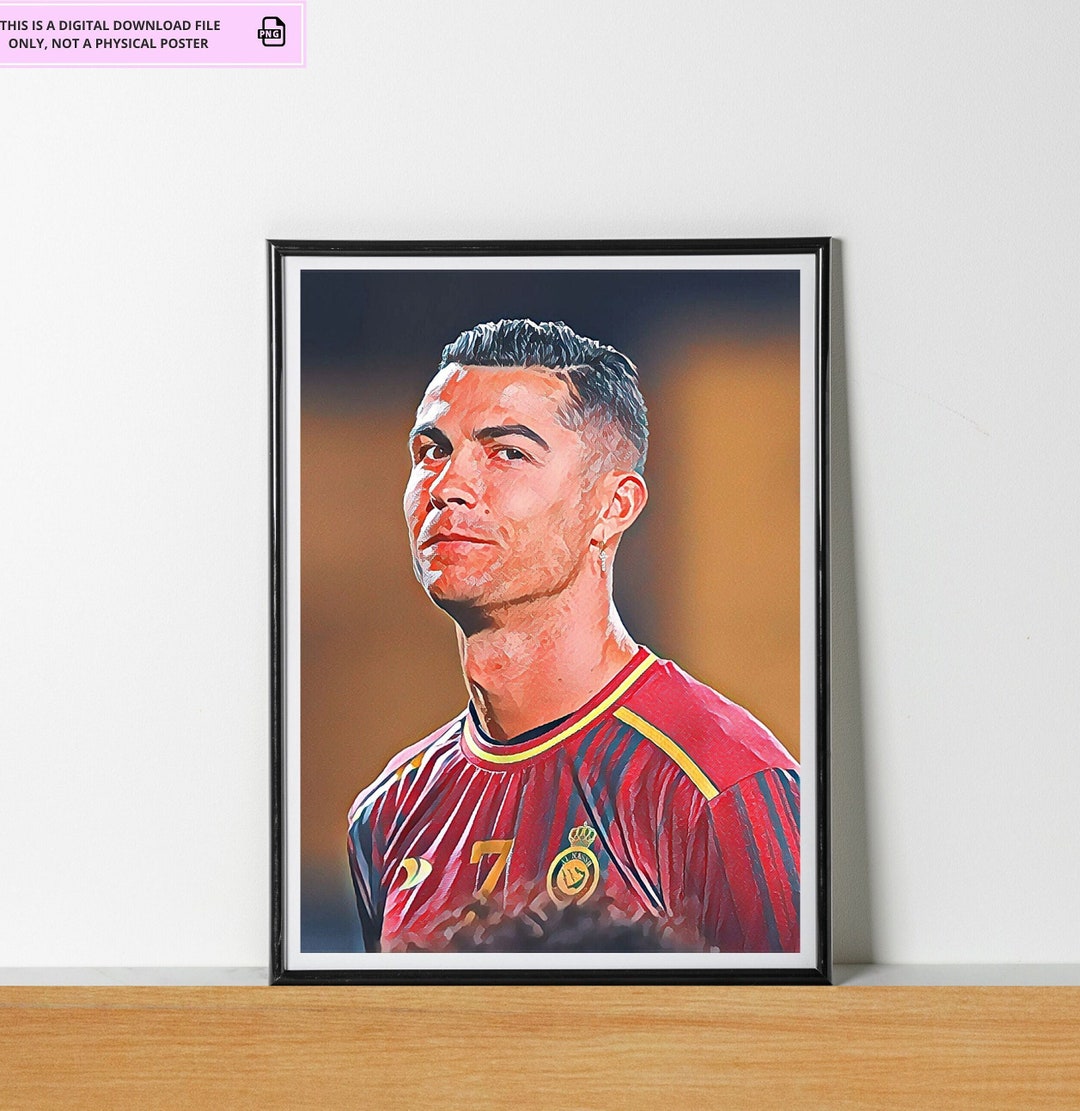CRISTIANO RONALDO Printable Poster Al Nassr Digital Print Digital