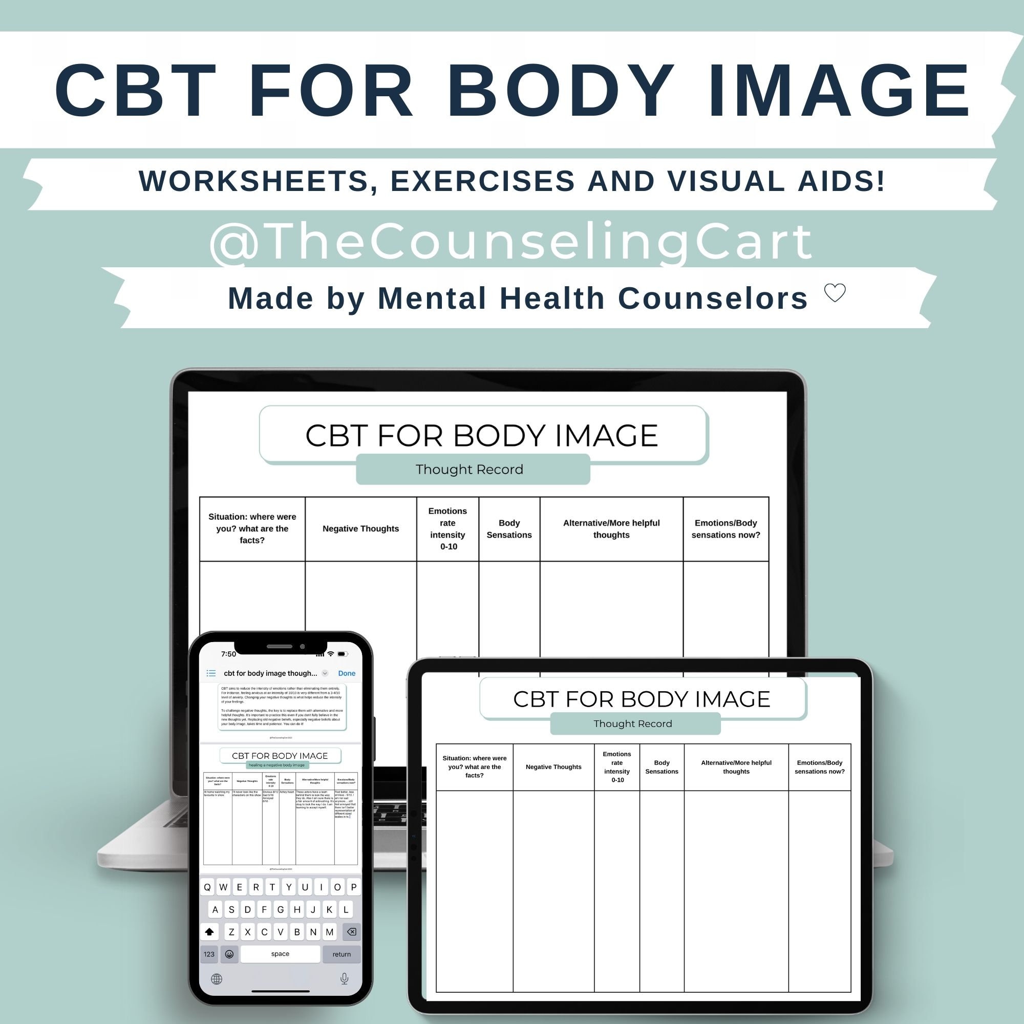 cbt-for-body-image-worksheets-exercises-and-visual-aids-etsy