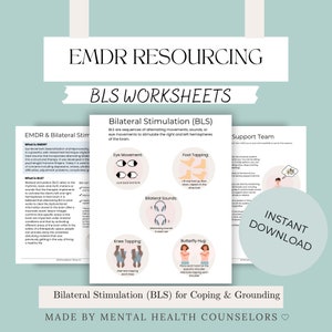 EMDR Resourcing and Bilateral Stimulation | EMDR Infographics | Resourcing Scripts for Grounding & Coping