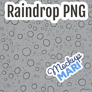 Raindrops on Window PNG Gray Glass Transparent Rain Overlay Digital Raindrop Background PNG Digital Paper Rain Spots
