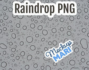 Raindrops on Window PNG Gray Glass Transparent Rain Overlay Digital Raindrop Background PNG Digital Paper Rain Spots