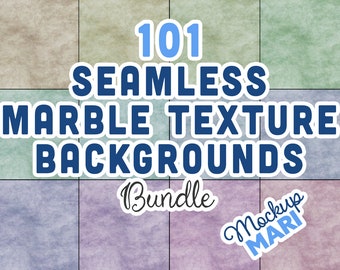 101 Seamless Marble Textures Bundle PNG Marble Background Seamless Pattern Overlays Venetian Stone 300 dpi High-Res Quality PNG Bundle 100