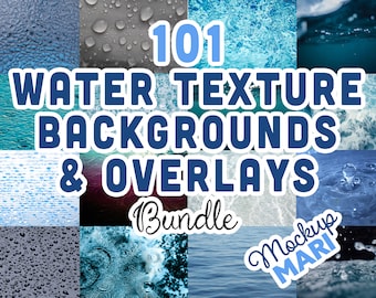 Paquete de 101 fondos de agua PNG Textura de agua Superposiciones Gota de lluvia Olas Océano Mar Río Lago Goteo húmedo 300 ppp Calidad de alta resolución Paquete PNG