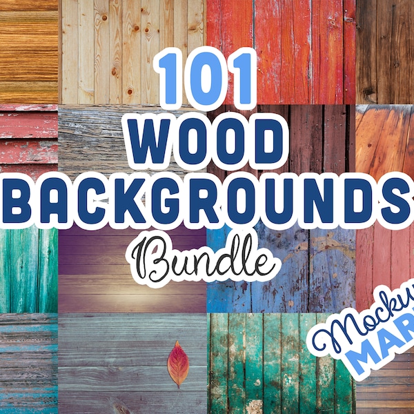 101 Wood Backgrounds Bundle JPG Wood Backdrops Distressed Real Wood Plank Colorful Aged Shabby Chic Wood Panel Block High-Res Quality Bundle