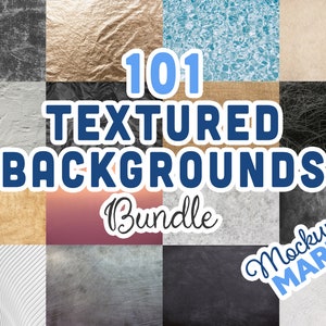 101 Texture Backgrounds Textured Backdrops Fabric Grass Paper Tile Wood Dirt Water Denim Hide Mud Cork Sand Leaves High-Res Quality Bundle