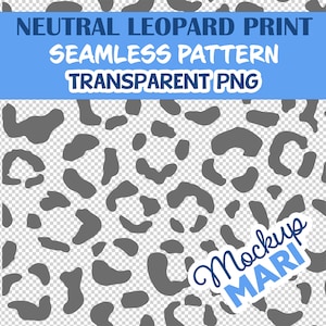 May include: A seamless pattern of gray leopard spots on a white background. The pattern is perfect for creating digital designs, fabric prints, and more.