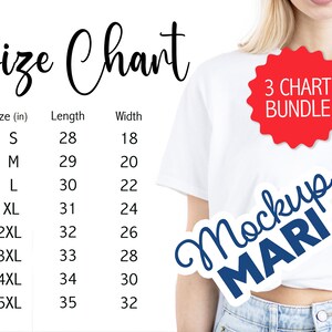 Gildan 5000 Size Chart Gildan G500 Shirt Size Guide Gilden 5000 White Mockup Bundle Gildan 5000 T-shirt white background size table