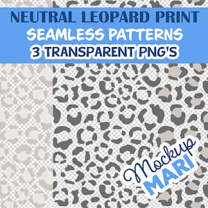 PNG trasparente con stampa leopardata Leopardo naturale Sfondo senza soluzione di continuità PNG Sovrapposizione di stampa animale neutra Carta da parati di carta digitale pallida leopardata PNG