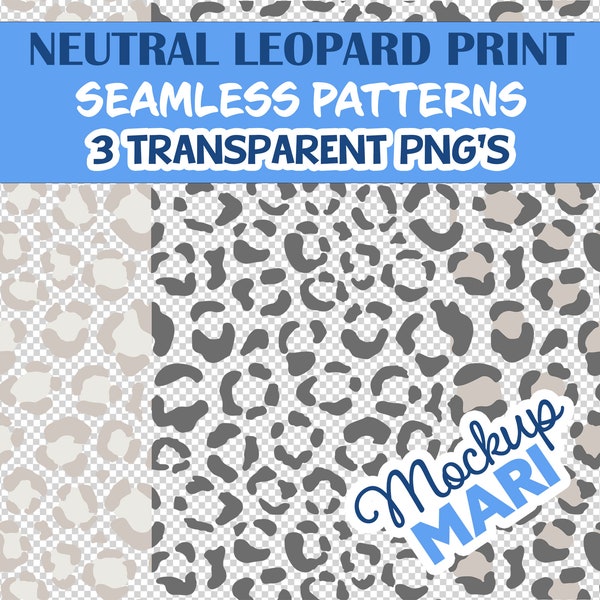 Transparent Leopard Print PNG Natural Leopard Seamless Background PNG Neutral Animal Print Overlay Leopard Pale Digital Paper Wallpaper PNG