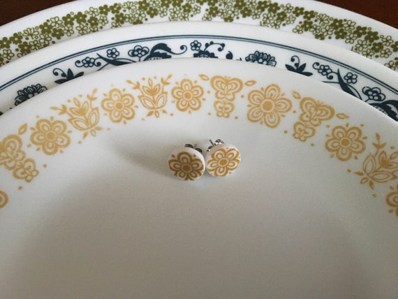 Corelle Butterfly Gold or Golden Butterfly hand c… - image 4