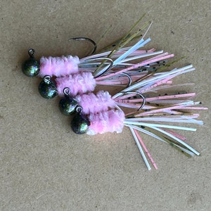 Hand tied crappie jigs
