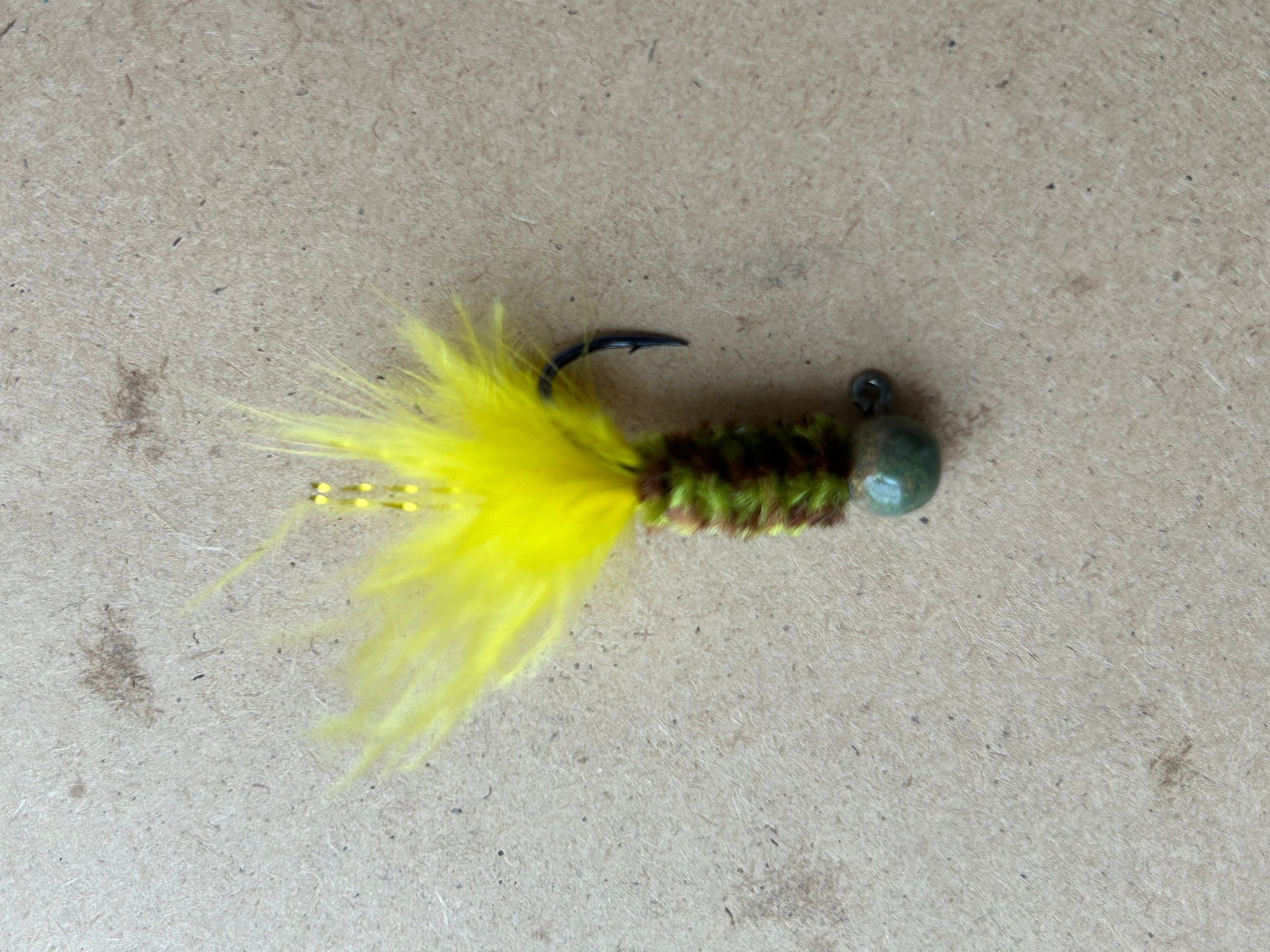 3 Têtes De Jig Mustad Pour Crappie, 1/16 Oz, Montées Main – Fluorescent Yellow/chartreuse, Pêche En Eau Douce !
