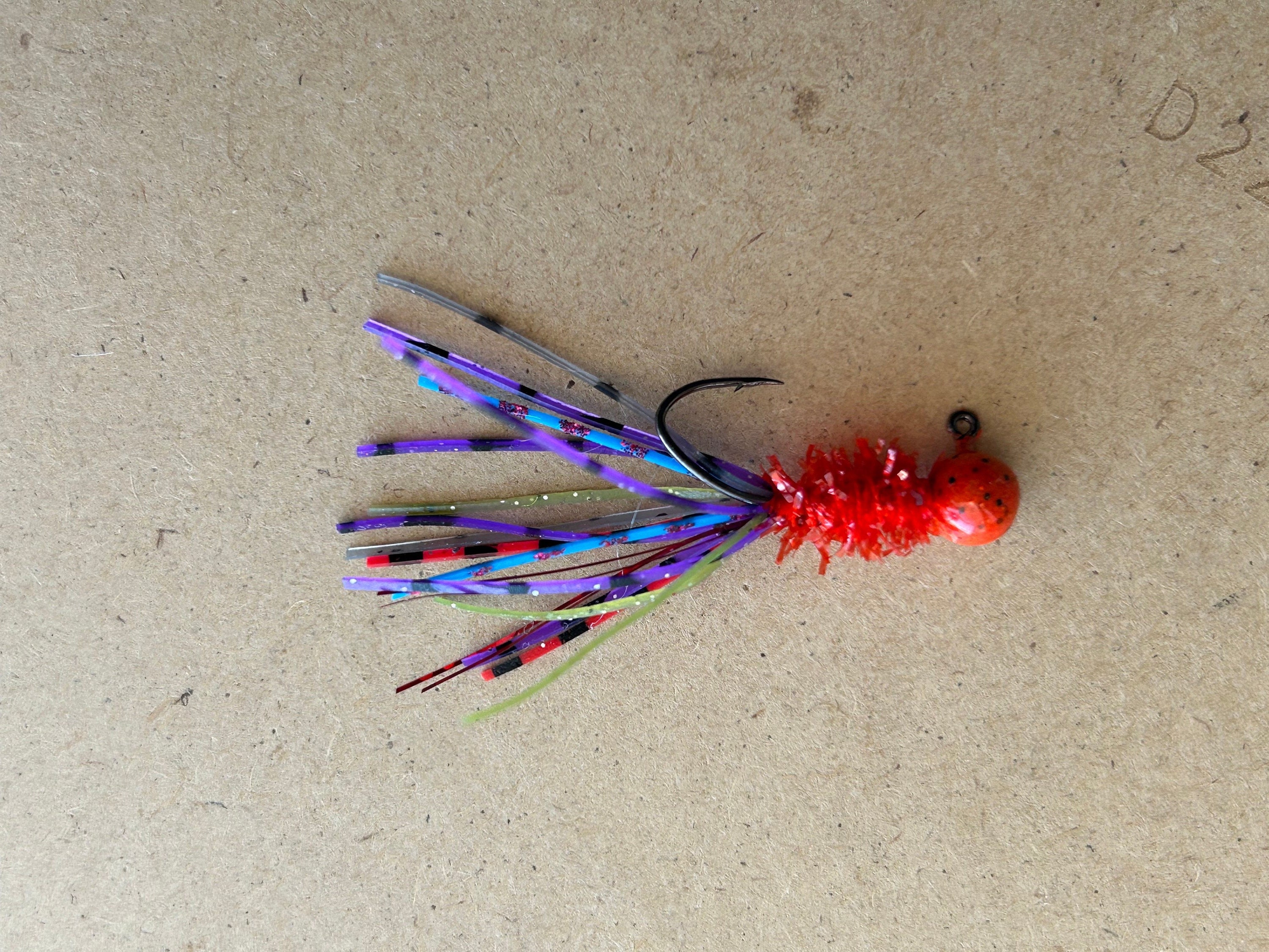 BackLash Fishing Joker: Jig Per Crappie Fatti A Mano 1/16 Oz (3 Pezzi) – Verde/Viola