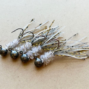 Hand tied crappie jigs