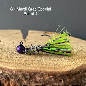 Hand tied crappie jigs