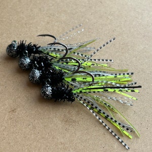 Hand tied crappie jigs