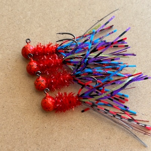 Hand tied crappie jigs