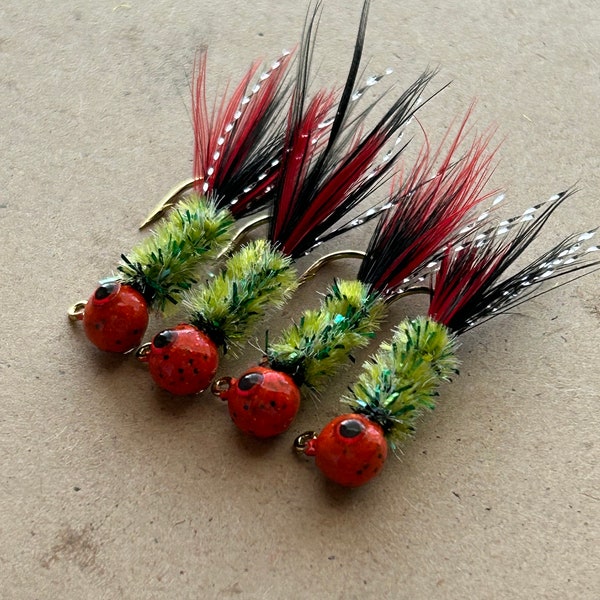 Hand tied crappie jigs