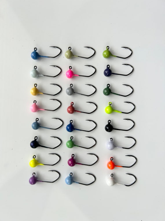 Hand Painted Ball Jig Heads Sickle Hook -  UK