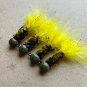 Hand tied crappie jigs