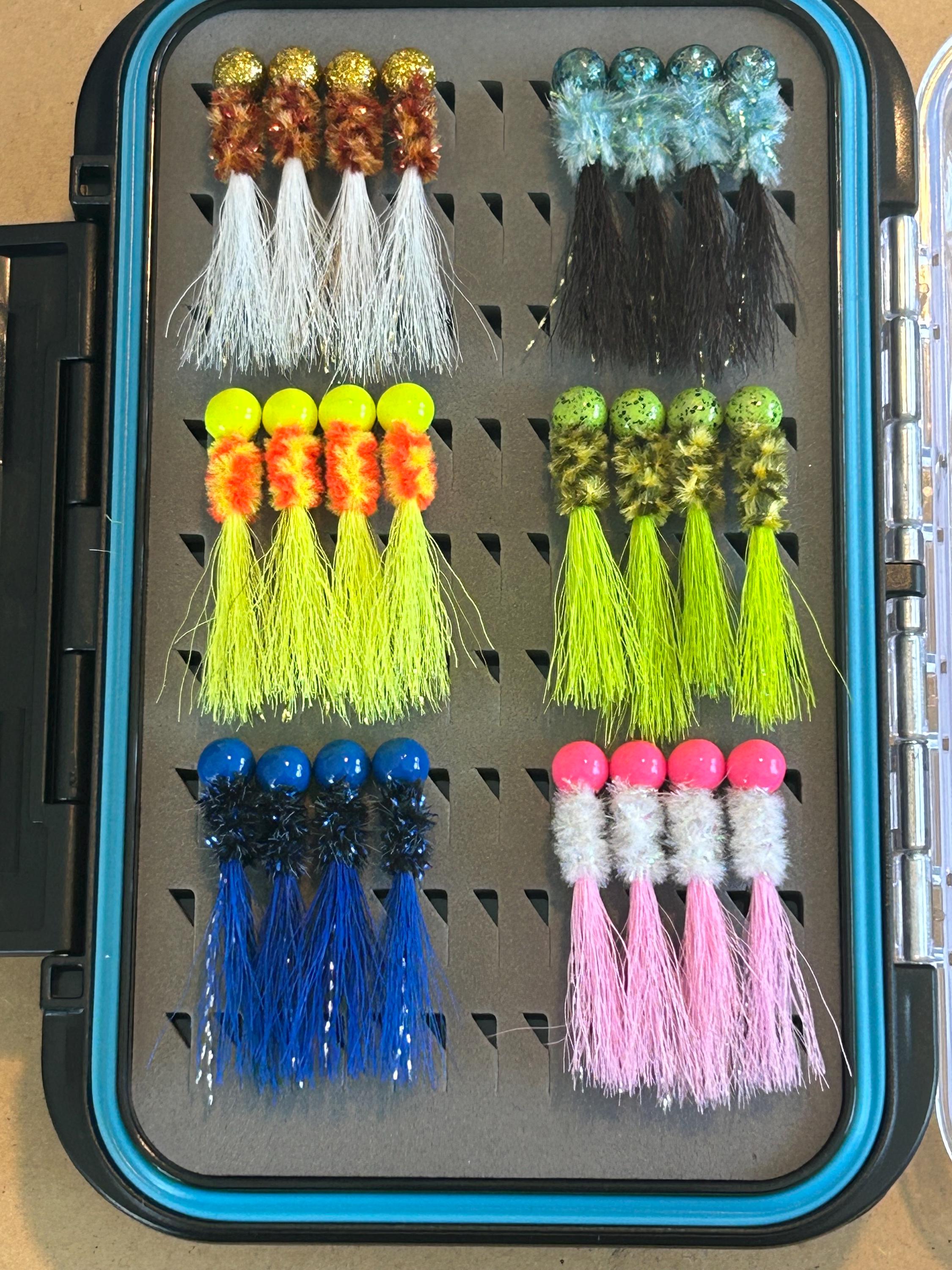 48 Hand Tied Bucktail Crappie Jig Box - Etsy