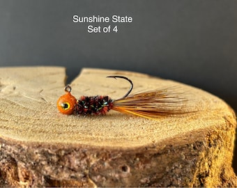 1/16oz Custom Hand Tied Crappie Jigs Sold On A Pack Of (3