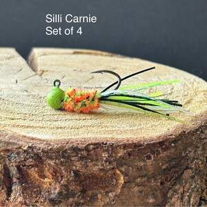 Hand tied crappie jigs