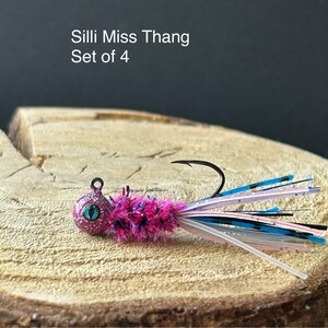 Hand tied crappie jigs