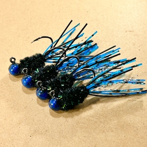 Hand tied crappie jigs