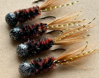 Hand tied crappie jigs