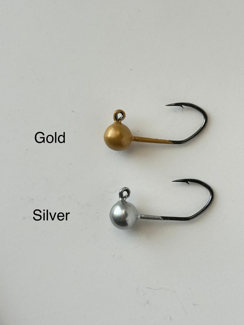 Hand Painted Ball Jig Heads Sickle Hook Etsy