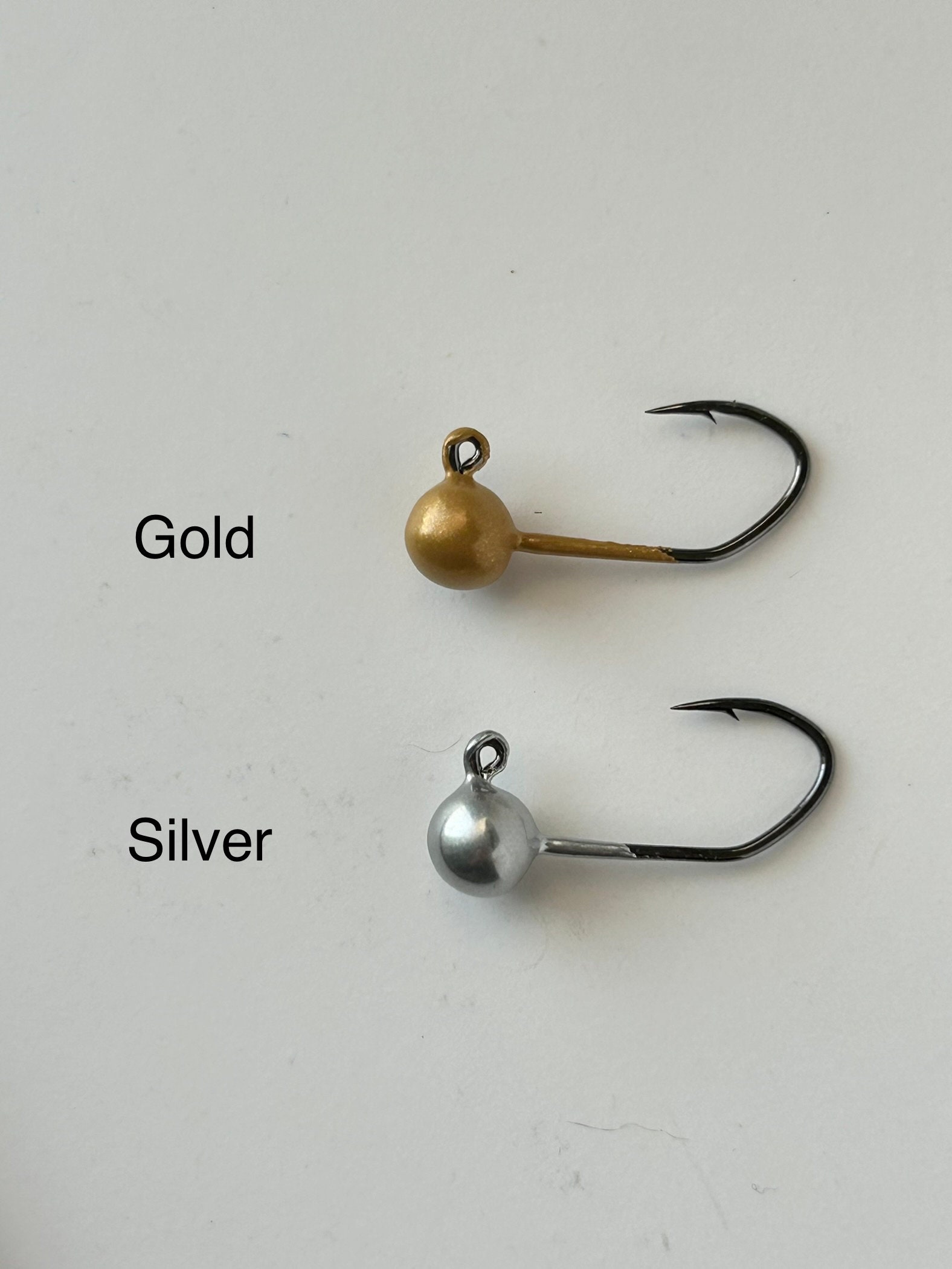 Hand Painted Ball Jig Heads Sickle Hook Etsy