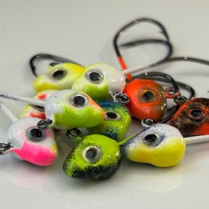 Minnow jig heads custom paint