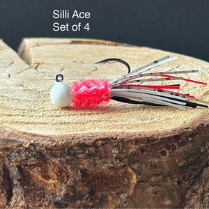 Hand tied crappie jigs