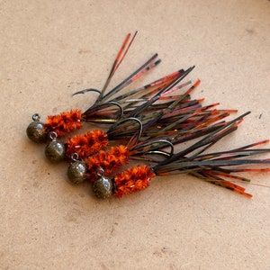 Hand tied crappie jigs