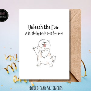 Hilarious Printable Birthday Card: Unleash the Fun with Playful Wishes for a Joyful Celebration - Instant Download