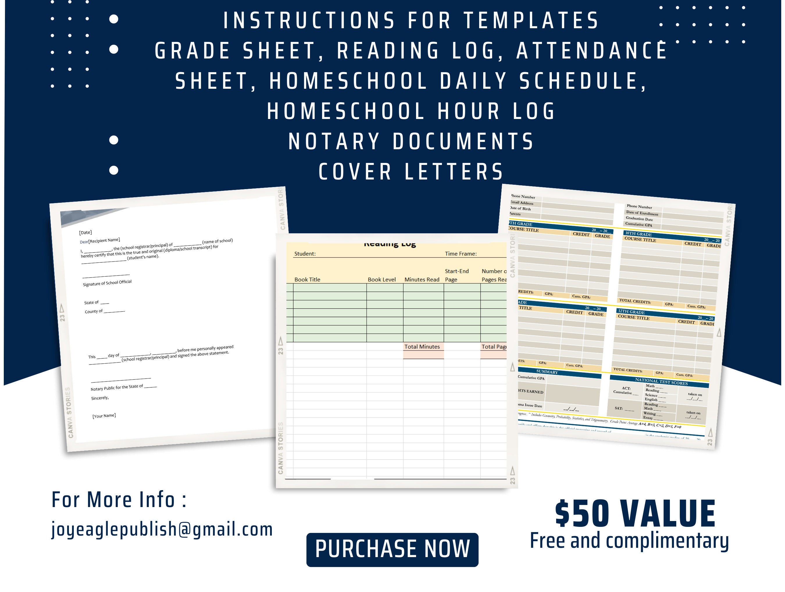 High School Transcript Fillable Printable Template Homeschool - Etsy