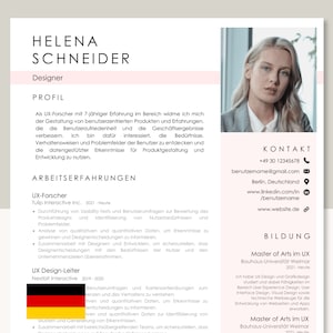 Professionelle Bewerbungsvorlagen: Modernes Lebenslauf Design, Praktikum & Bewerbungsanschreiben Vorlagen, Word kompatibel, Deutsch