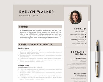 Profesjonalny i czysty szablon CV 2023 | Prosty szablon CV | CV dla MS Word | Nowoczesny format CV