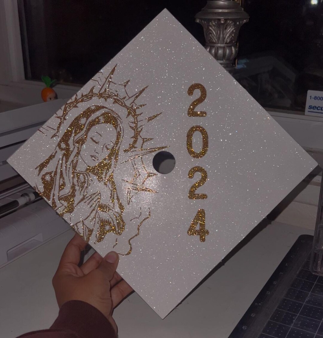 Virgin Mary Graduation Cap Topper | Custom Grad Gift - Etsy