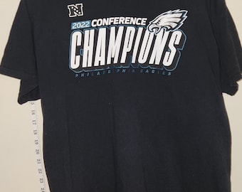 Camiseta auténtica de la NFL de los Eagles, campeones de la conferencia 2022